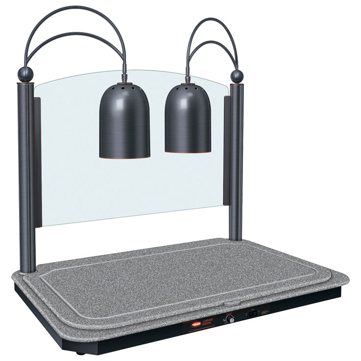 Lámpara para estaciones de corte con base calentada rectangular de Hatco DCSB400-3624-2