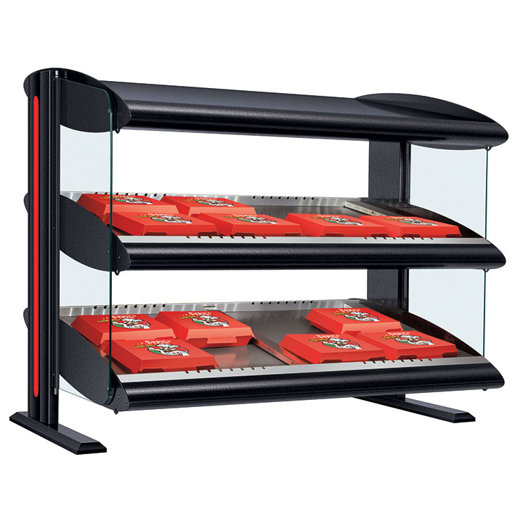 HZMS-D Heated Zone Merchandiser | Slant Dual Shelf Heating