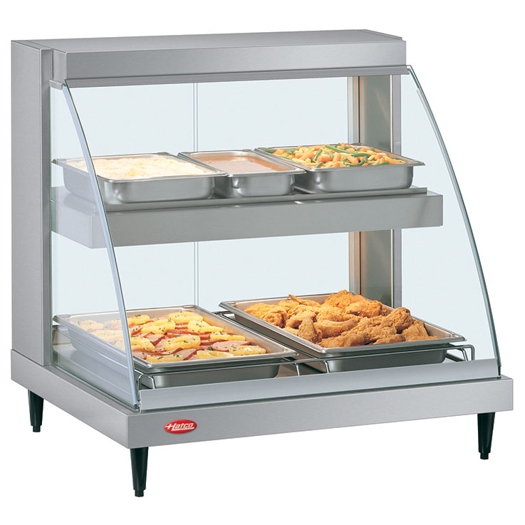 GRCD Glo-Ray Designer Heated Display Case | Hot Food Merchandiser