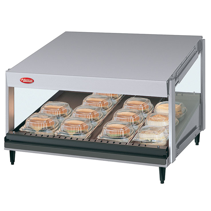 GRSDS Glo-Ray Merchandising Warmer | Slant Shelf Foodwarmer