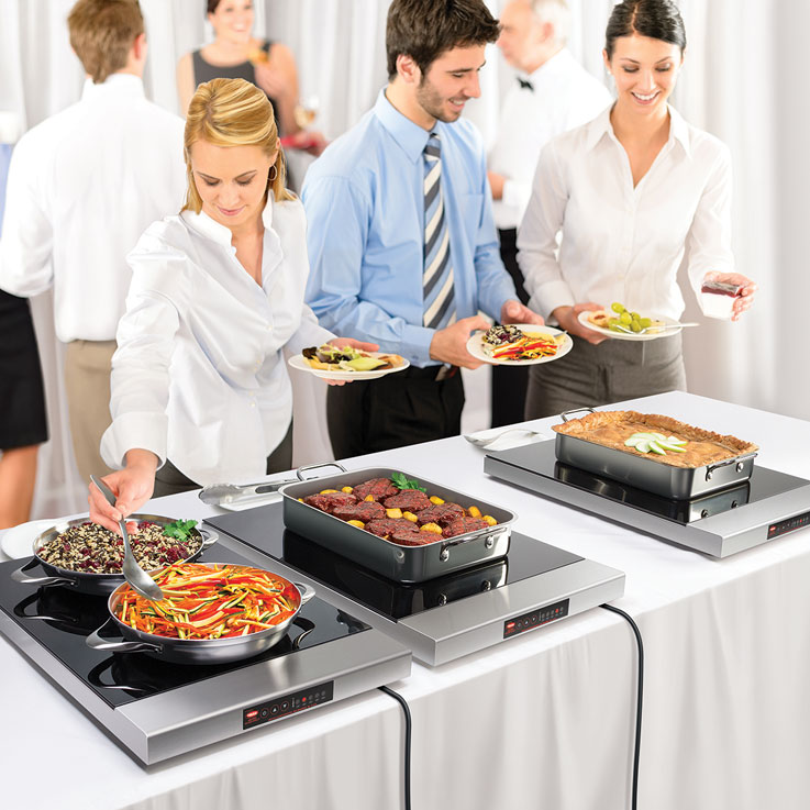 HGSM Heated Glass Modular Shelf Portable Food Warming Shelves