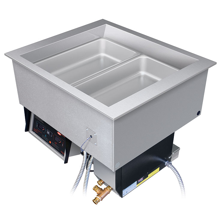 HCWBI Cold and Hot Wells DropIn Well Food Warmers Divided Temp