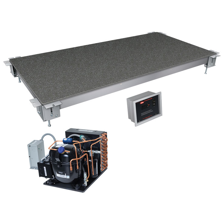 Hatco CSSBFR Remote Cold Simulated Stone Display Shelf