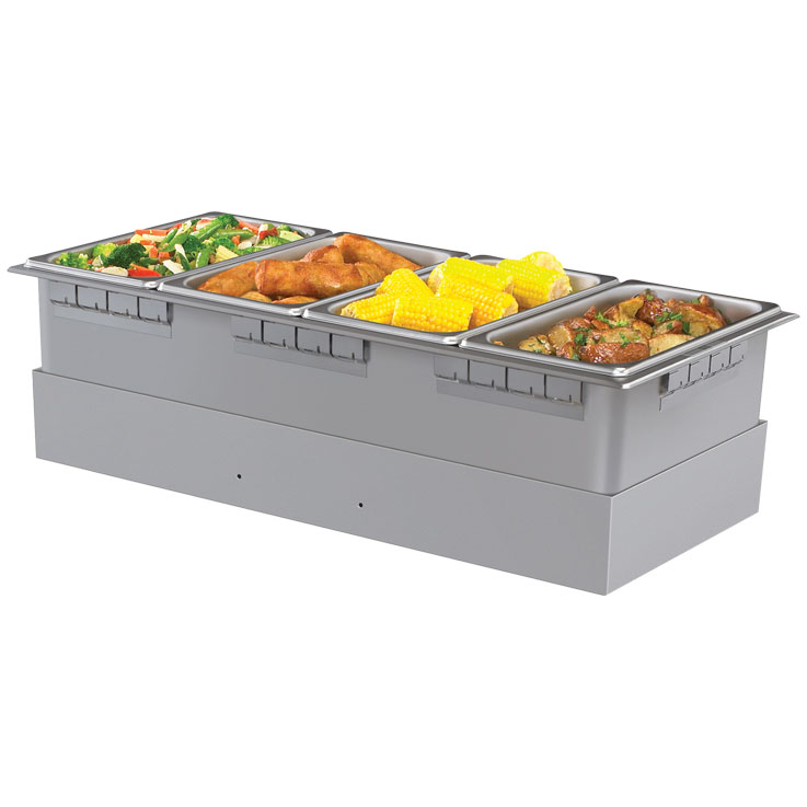 Hatco CHW-43 Countertop Food Warmer - Wet or Dry w/ (4) 1/3 Pan Wells, 120v