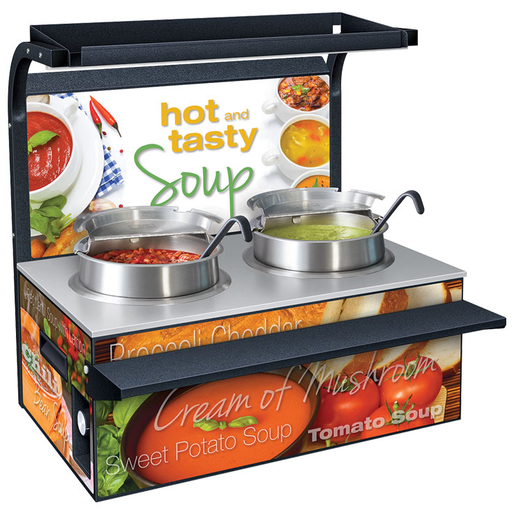 Hatco Commercial Soup Warmer SW2 7Quart Double Cup Soup Well