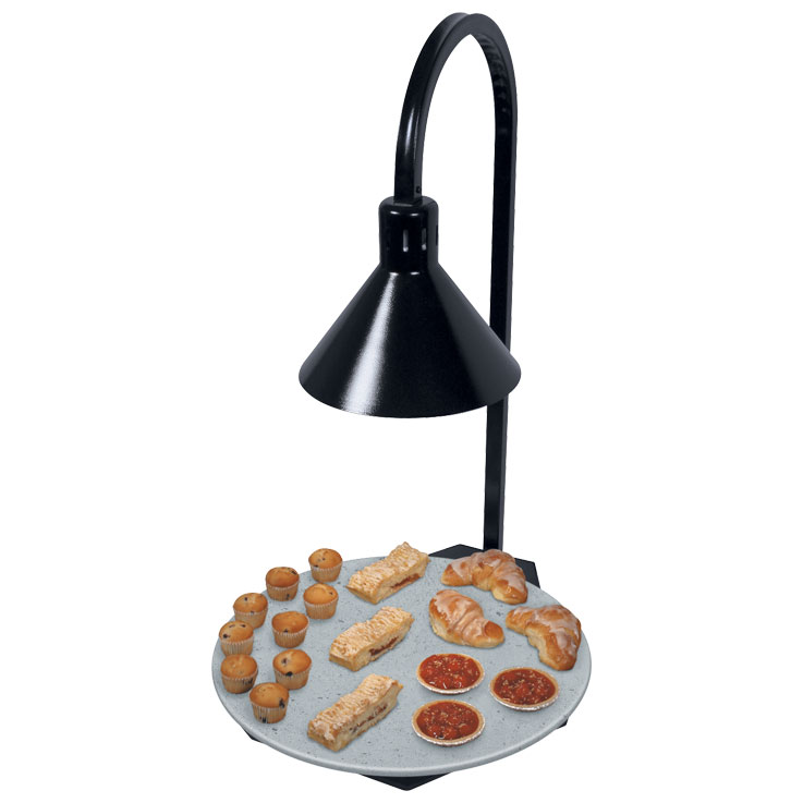 Plataforma térmica redonda portátil en imitación piedra con lámpara de Hatco GRSSR-DL77516