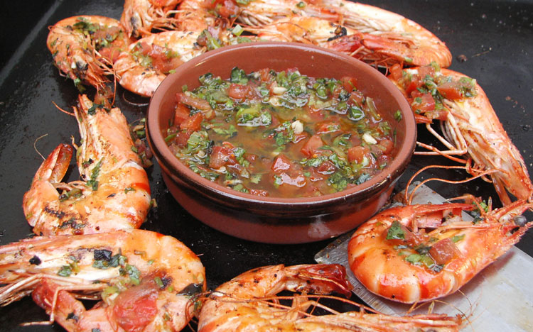 Martinican-Style Marinated Prawns