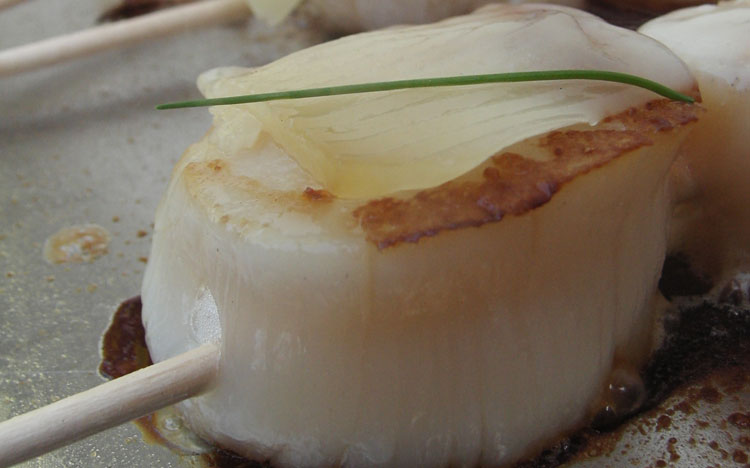 Scallops & Sheep’s Cheese Skewers