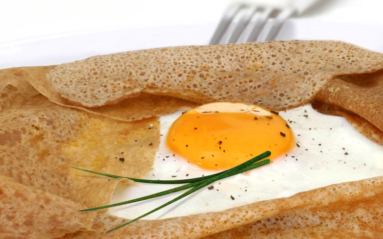 Ham, Egg & Cheese Crepe